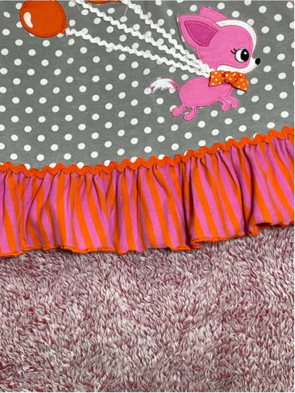 Girls Molly & Millie Casual Dress 2T Polka Dot ruffle dog boutique
